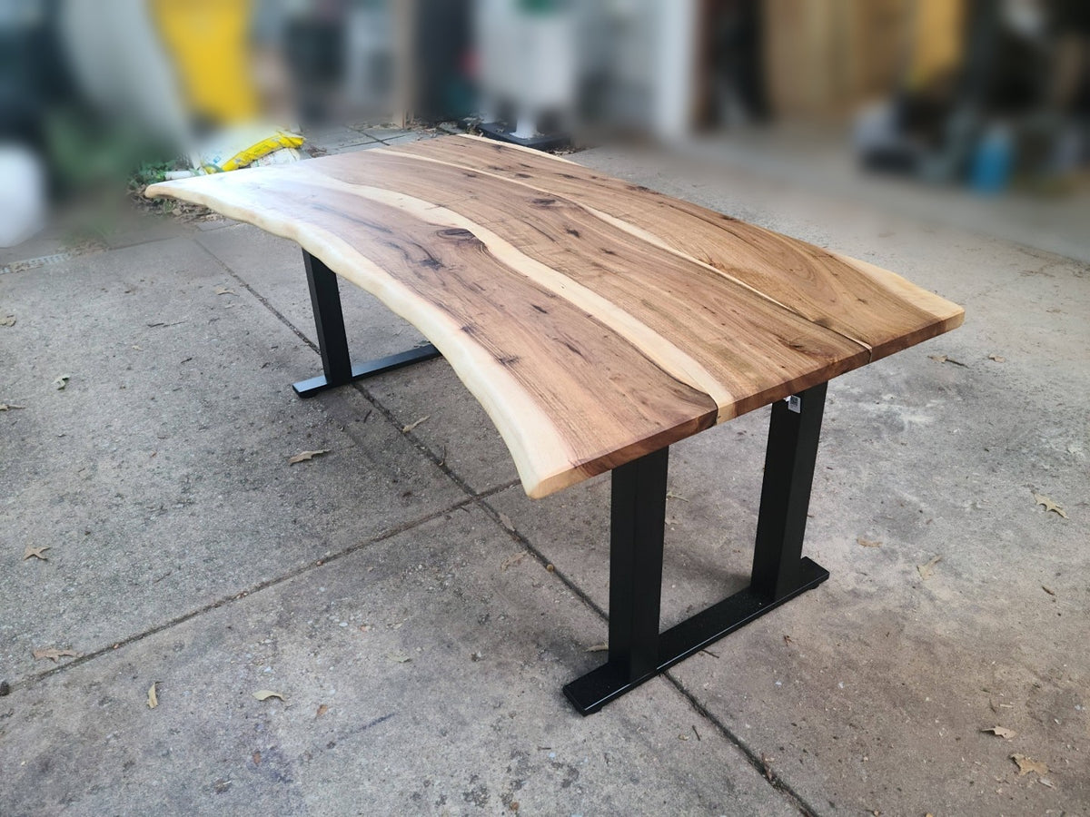 English Walnut Sit-Stand Desk